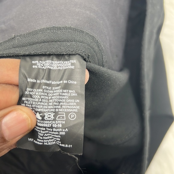 Tory Burch High Rise Ankle Pants Women’s Size 2 Black - Picture 8 of 8